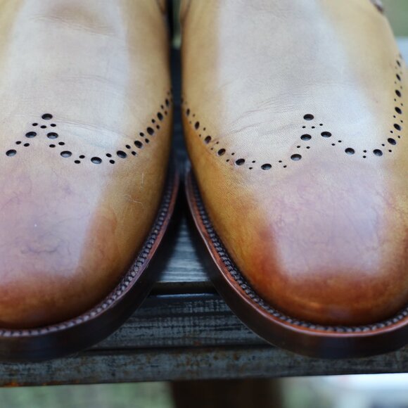 Allen Edmonds Lucca 8.5-D Brown Mens Dress Shoes - Picture 8 of 14